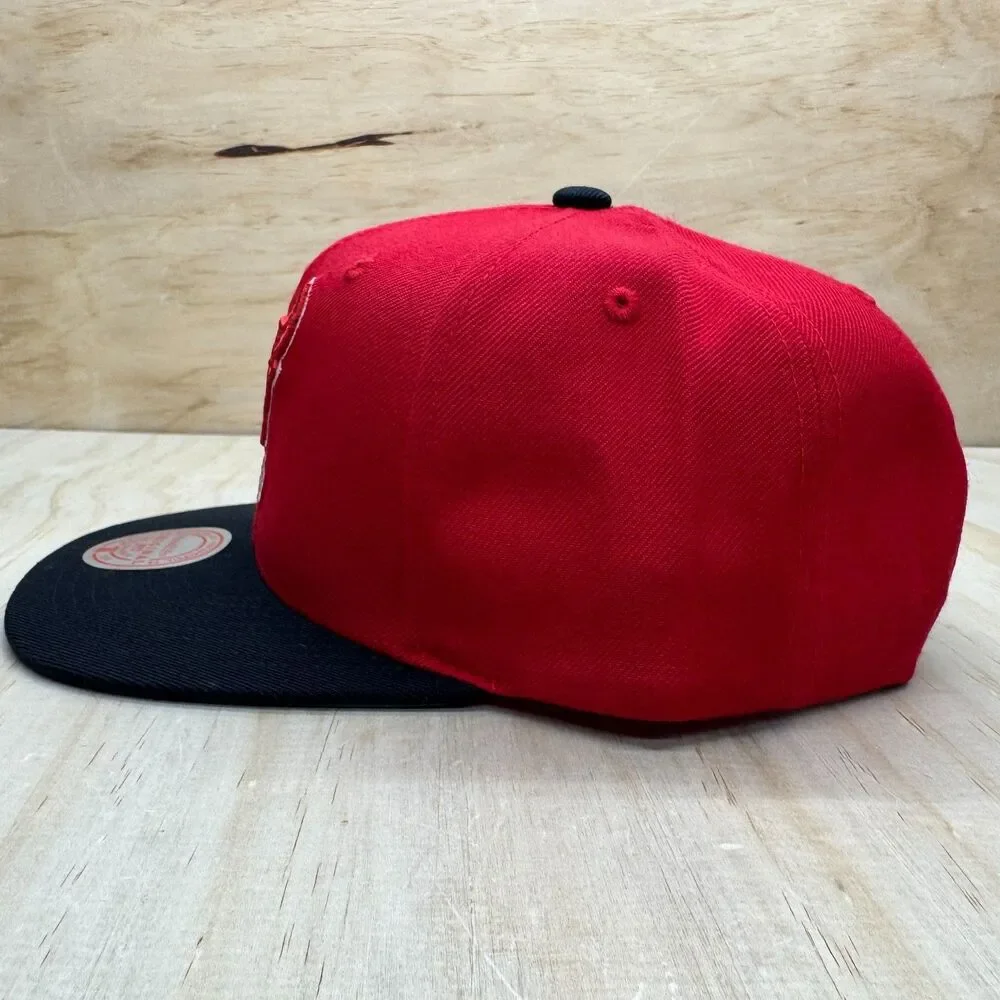 NEW Chicago Bulls Mitchell Ness Hardwood Classics Team Two-Tone 2.0 Snapback Hat